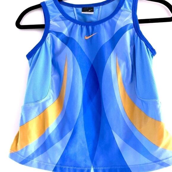 Nike tank top  Blue abstract design NWT - Picture 1 of 6